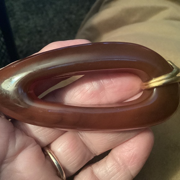 Midcentury modern BOOMERANG BROOCH SIGNED BY LIZ CLAIBORNE - Picture 1 of 9